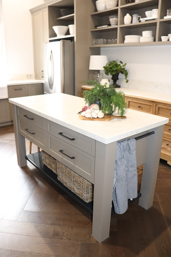 Custom island bench in a modern kitchen