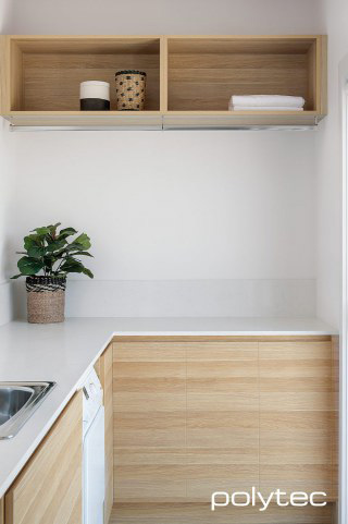 Polytec Ravine laundry cabinetry