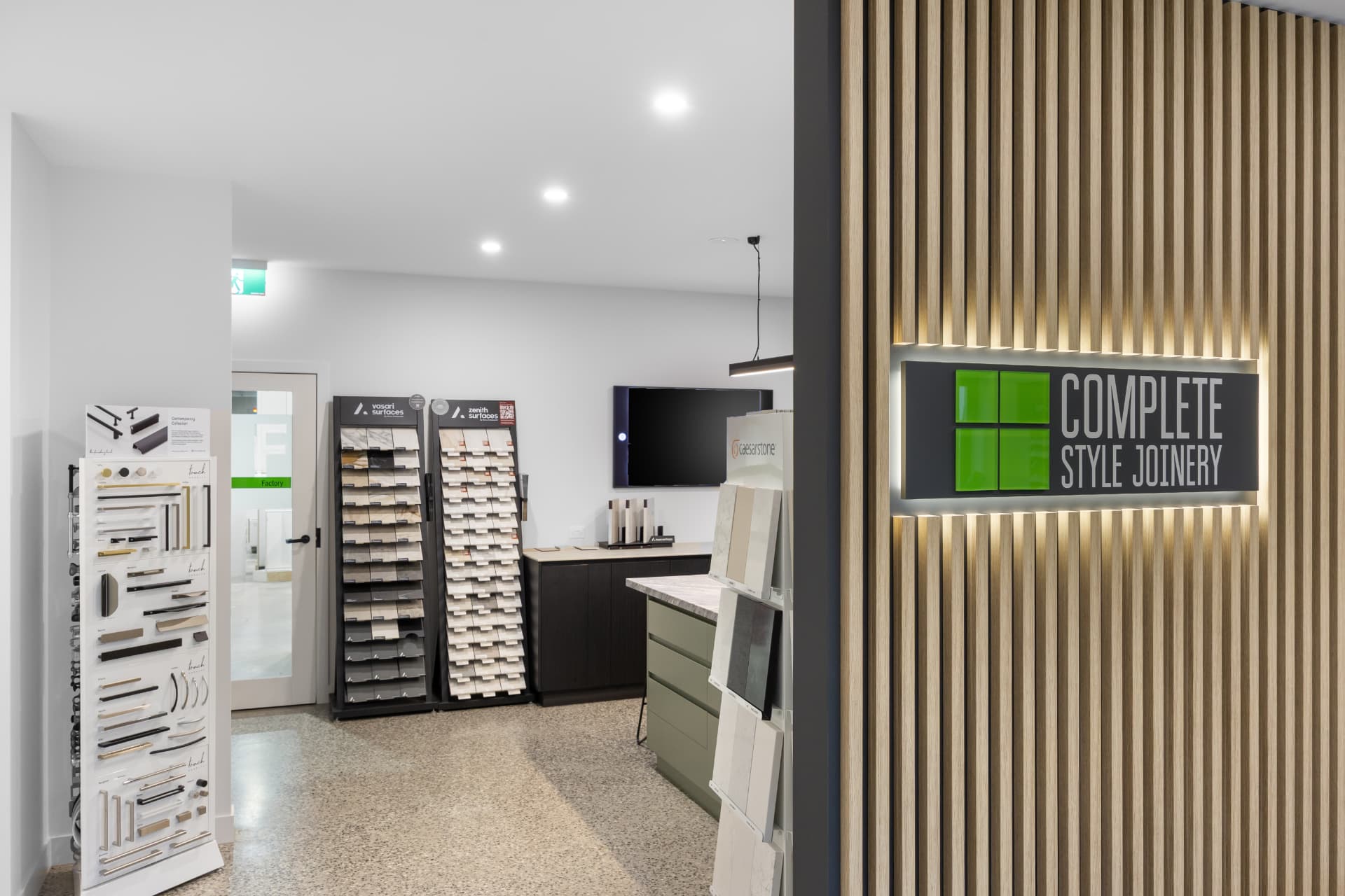 Complete Style Joinery showroom interior in Mitchell Park Ballarat