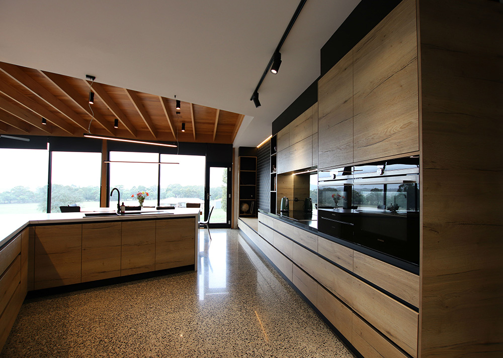 Contemporary timber kitchen cabinetry