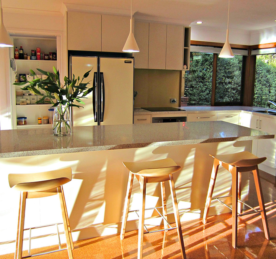 Traditional kitchen with profiled cabinet doors