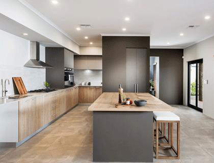 Natural raw kitchen style board