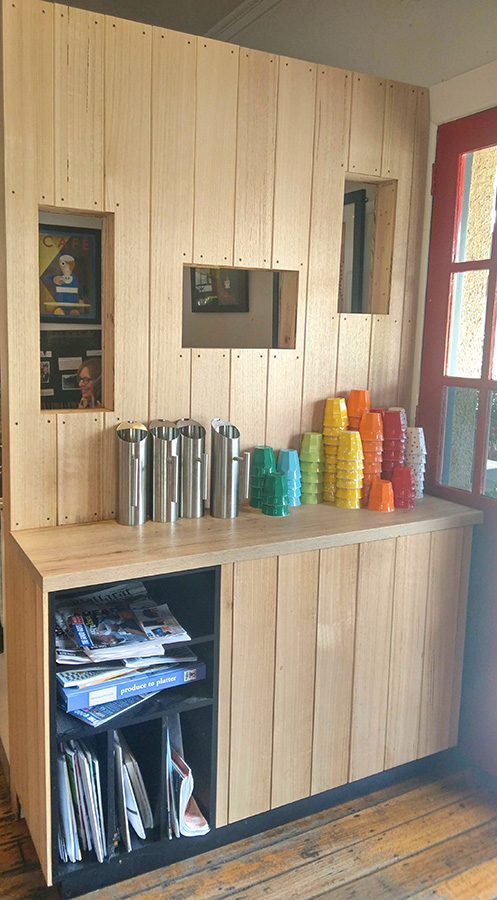 Racers Cafe Ballarat service counter joinery