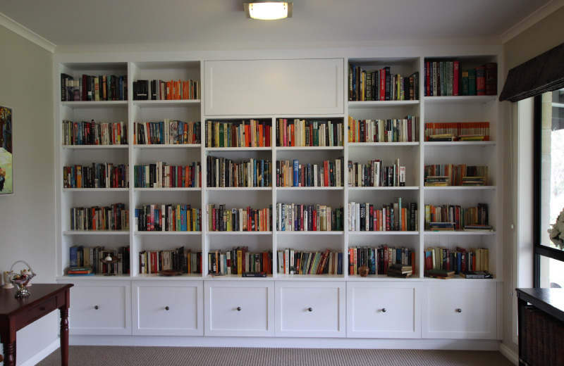 Customised shelving and storage units built by Complete Style Joinery in Lal Lal