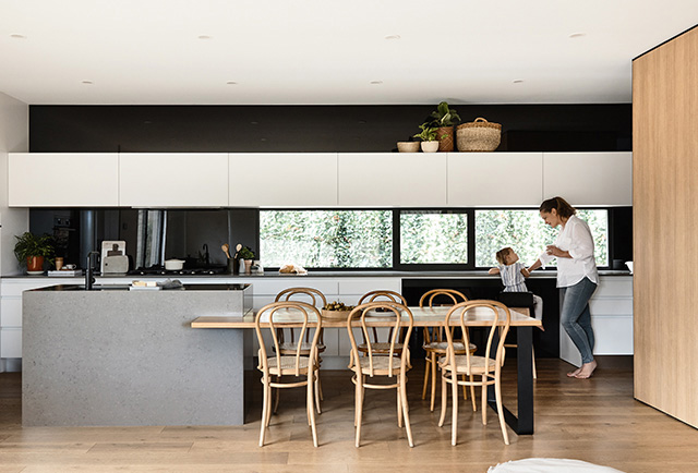 Natural kitchen joinery from the Mornington project