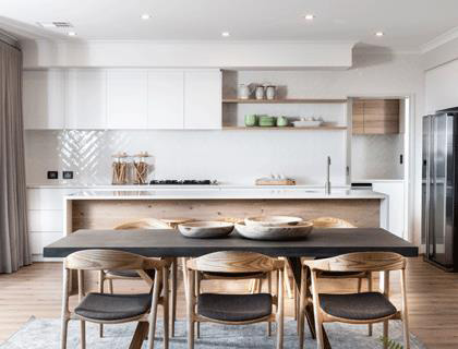 Scandi contemporary kitchen style board